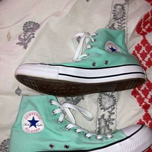 Sea foam high top converse